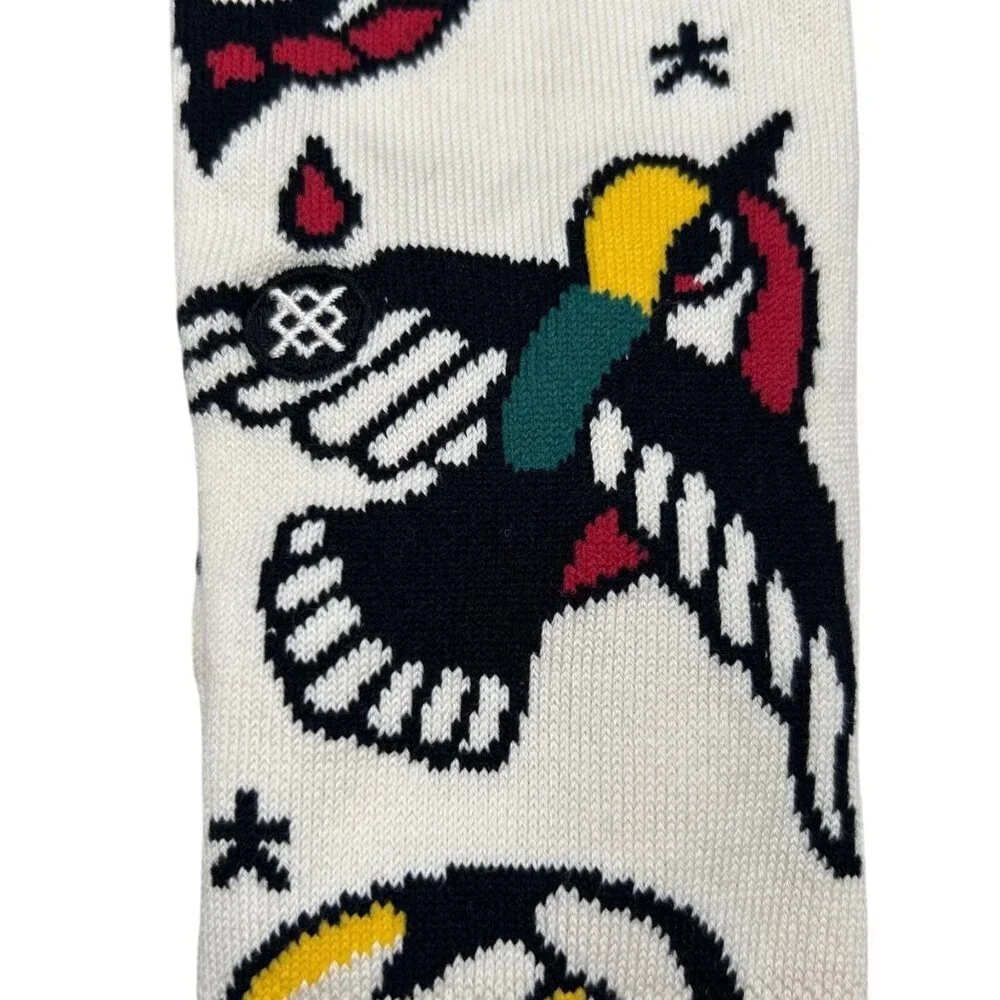 Stance x Bert Krak Flash Crew Socks Tattoo Inspired Unisex